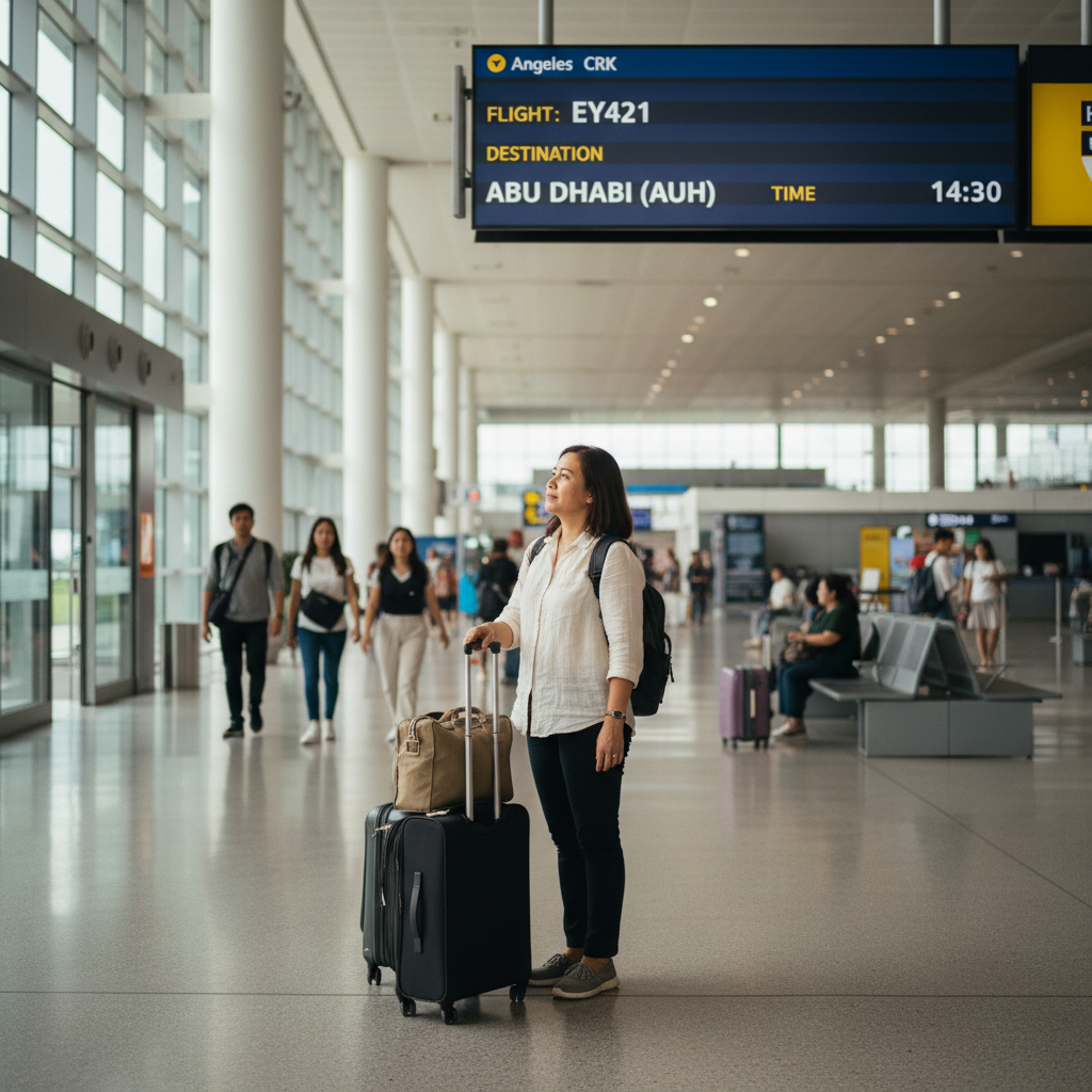 Flights Clark (CRK) to Abu Dhabi (AUH) — PHP Fares & Schedules | 2026